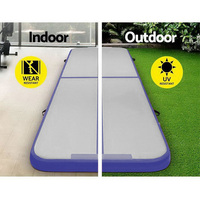 Tapis de gymnastique gonflable en gros 3M 4M 5M 6M, tapis de tumbling personnalisé pour les clubs de gymnastique et les centres d'entraînement