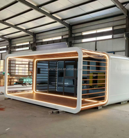 Casa Contenedor Prefabricada Móvil Apple Cabin, Estructura de Acero, Modular, Portátil, Ecológica, Villa Moderna de Lujo con Dormitorio