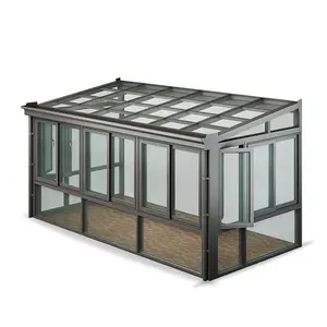 Brandneue billige Möbel zum Verkauf Balkon aus gehärtetem Glas Wintergarten Shanghai Fabrik preis Wintergarten