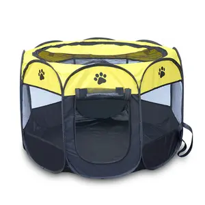 Draagbare Huisdier Kooi Huizen Opvouwbare Pet Tent Outdoor Hond Huis Octagon Hond Kooien Kat Hond Puppy Kennel Kooi