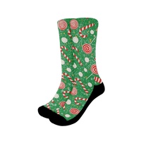 Chaussettes de Noël personnalisées OEM, tricotées, douces, respirantes, très extensibles, anti-frottement, antidérapantes, séchage rapide, écologiques