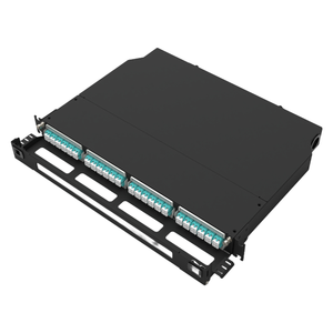 Panel de conexión de adaptador de 24 puertos certificado ISO/<span class=keywords><strong>ICE</strong></span> 11801 Panel de montaje en bastidor de <span class=keywords><strong>fibra</strong></span> óptica deslizante multifuncional de red 5G 1U - Product Image 3