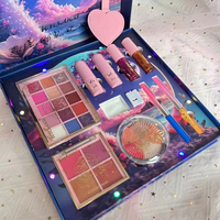 Ensemble de maquillage de vente chaude bas quantité minimale de commande boîte-cadeau de maquillage tout en 1 de haute qualité avec palette et fard à joues en poudre brillant avec prix d'usine