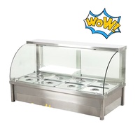 12-Pfanne Bain Marie Food Warmer Gewerbliche Lebensmittel Dampf tisch 1800w Sus Food Warmer Display Buffet Restaurant Küchen ausstattung