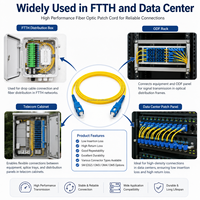 Câble de Fibre Optique SC LC FC ST UPC APC Monomode Duplex LSZH FTTH pour Centre de Données
