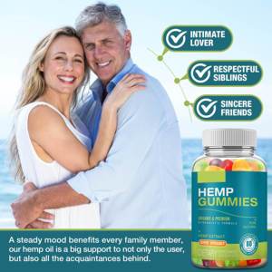 Cânhamo Gummies Melhor degustação frutado Sabor Natural Hemp Oil-para a calma relaxar sono desconforto Joelhos articulações traseiras Músculos 60 peças - Product Image 6