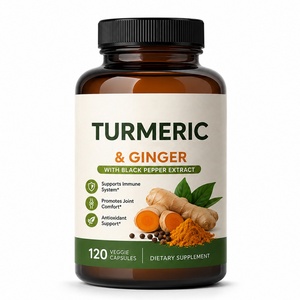 Capsules de curcuma biologique et de poivre noir à marque privée pour soutenir la santé des articulations, du cœur, de l'immunité et du cerveau - Product Image 1