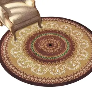欧美风格复古圆形地毯土耳其波斯床地毯客厅卧室书房家居波斯地毯垫