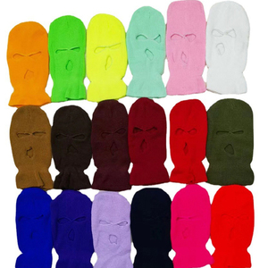 Cagoule de Moto Plein Visage Tricotée Coupe-Vent Respirante à 3 Trous, Personnalisable avec Broderie, Idéale <span class=keywords><strong>pour</strong></span> l'Extérieur - Product Image 3