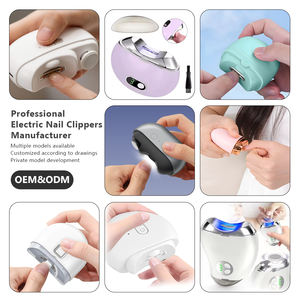 Coupe-<span class=keywords><strong>ongles</strong></span> automatique 2 en 1 de sécurité de forme ronde pour <span class=keywords><strong>bébé</strong></span> 10 têtes de meulage <span class=keywords><strong>Lime</strong></span> <span class=keywords><strong>à</strong></span> <span class=keywords><strong>ongles</strong></span> électrique douce pour <span class=keywords><strong>bébé</strong></span> avec lumière - Product Image 4