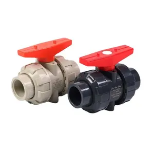 Nhà Máy Bán Buôn Double Union Hướng Dẫn Cấp Nước Và Thoát Nước Nhựa PVC/UPVC Ball Valve