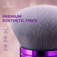 Ensemble de pinceaux de maquillage professionnels vegan en soie de maïs antibactérienne jaune, portable, pour voyage, avec étui personnalisé, marque privée OEM/ODM