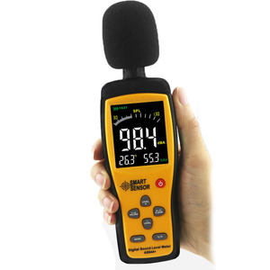 Cảm biến thông minh as844 + Kỹ thuật số LCD âm thanh mức độ Meter noisemeter 30-130dB tiếng ồn khối lượng Decibel giám sát Tester cụ - Product Image 3