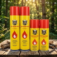 Bouteille de gaz butane classique en métal de 300 ml pour briquet torche, vente en gros commerciale