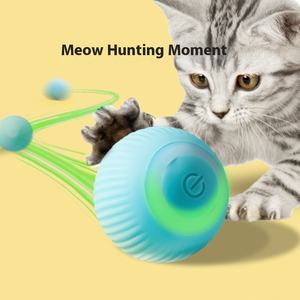 Kediler köpekler için sıcak satış interaktif otomatik kapalı oyun oyuncak kendi kendine hareket eden top ile avcılık Instinct uyarır sıkıntı giderir - Product Image 2