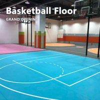 HANLI 4,5mm Gem-Textur Basketballplatz PVC-Bodenbelag, Feuerhemmend Hochbelastbar Direkt ab Werk Muster