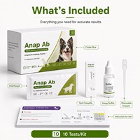 Kit de test rapide d'anticorps Anaplasma pour chiens et chats, immunochromatographie à l'or colloïdal, diagnostic vétérinaire