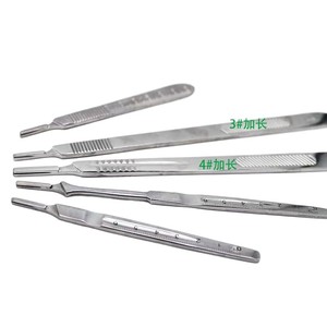 Stainless steel extended handles (size 3 & 4), with graduations, available in stock. Industrial <b>engraving</b> <b>tool</b> holders. - Product Image 5