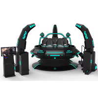Console de jeu VR JiaYi JY-UFO06S pour 5 personnes, chaise en acier 9D à 360 degrés, simulateur de film VR pour la maison et les centres commerciaux