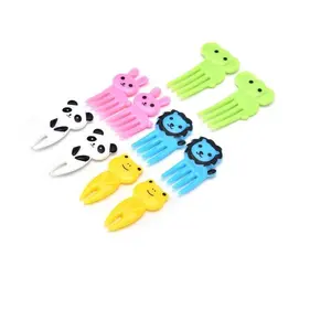 Stocked Kids Lunch Bento Box Accessories Plastic cartoon style Animal food picks and forks