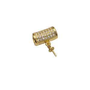 Colgante de Tubo de Plata S925, Colgante de Cabeza Femenina, Joyería Semiterminada Vacía, Perlas Personalizadas para DIY, Accesorios, Perlas Sueltas - Product Image 4