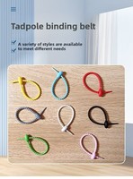 Attaches-câbles en silicone réutilisables réglables pour usine – Organisateur de fils polyvalent pour bricolage, fêtes, maison, bureau et décoration