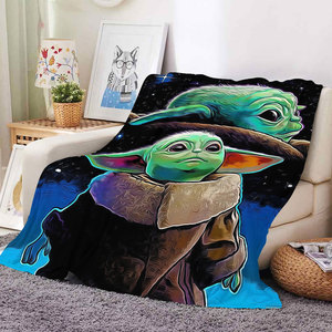Wholesale Anime Cartoon Space Wars Plush Blanket Custom Soft Fleece Flannel <b>Throws</b> Blankets <b>for</b> Bed Sofa <b>Couch</b> Car Travel - Product Image 5