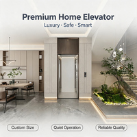 Lift Rumah Hidrolik 1-3 Orang untuk Apartemen & Hotel, Lift Hunian 3 Lantai dengan Lantai PVC