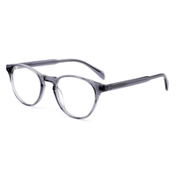 Monture optique en acétate fin polie à la main, monture de lunettes ovale en acétate à bordure complète, très vendue