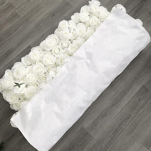 Decoración de Boda SuperZ, Fondo de Escenario, Decoración de Pared Floral, Pared de Flores Artificiales 3D Blanca Clásica - Product Image 2