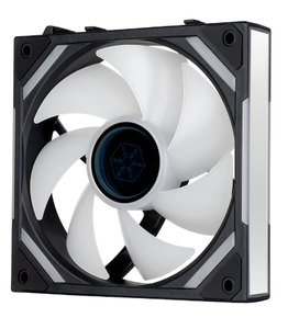 พัดลมเคส SilverStone Magic Mirror 120 ARGB สีดำขาว หมุนได้สองทิศทาง ขนาด 120 มม. พัดลม RGB แบบ Addressable PWM พร้อมกรอบกระจก - Product Image 2