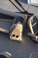 Bateau ponton de luxe à double pont en aluminium Kinocean pour fêtes, excursions et pêche, en promotion avec ensemble moteur pour la dérive