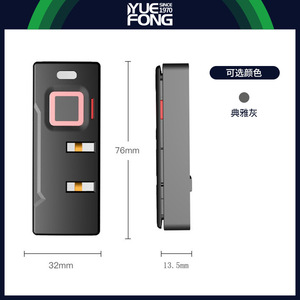 Yuefeng Maishi Fingerprint <b>Lock</b> For Bags And <b>Luggage</b> Zinc Alloy Black Anti Theft Travel <b>Lock</b> With Custom Logo Option - Product Image 3