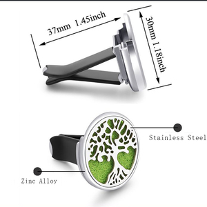 Ramah lingkungan klip penyegar udara ventilasi mobil logam Aloi <span class=keywords><strong>Premium</strong></span> bentuk bulat Multi desain klip penyebar otomatis warna - Product Image 2