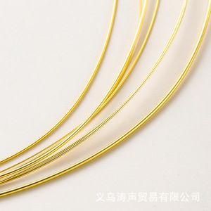 Fil de cuivre plaqué or de 0,4 mm à 1,2 mm, semi-dur, pour la fabrication de bijoux, colliers, bracelets, composants d'artisanat, fournisseur de Yiwu - Product Image 3