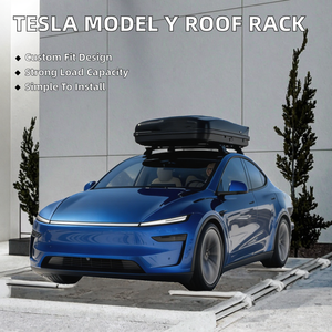 Barras de Techo Originales LDR para Tesla Model Y 2017-2025, Barras Transversales de Aleación de Aluminio Negras, Calidad OEM, Impermeables, 75 kg, Bloqueables - Product Image 1