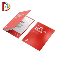 Pochette de présentation personnalisée couleur pour entreprise, papier 128g 157g 200g 250g, impression haute définition, marquage à chaud, logo personnalisé pour brochure