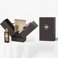Boîte à parfum de luxe imperméable à double porte, finition mate, écologique, en carton rigide, fermeture magnétique