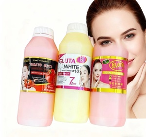 Siero Liquido Biologico Vegano con Vitamina <span class=keywords><strong>C</strong></span> e Acido Ialuronico per Viso e Corpo, Sbiancante, Illuminante, Anti-Rughe, Idratante e Restringente dei Pori - Product Image 1