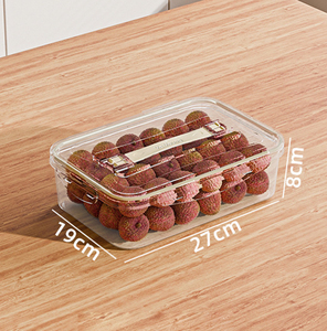 Trong Suốt Kín Tủ Lạnh Hộp Thực Phẩm Cấp Thực Phẩm Lưu Trữ Hộp Thực Phẩm Đông Lạnh Thực Phẩm Trái Cây Và Rau Lưu Trữ Hộp Tổ Chức - Product Image 5