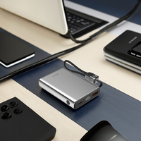 Prix d'usine O E M Chargeur portable au lithium, charge rapide PD 20W, bloc d'alimentation mini en métal, batterie externe 10000mAh avec câble