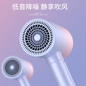 Hair Dryer Foldable With Blue Light Dc Motor Single Air Nozzle European Plug For Home And Dormitory Use - Product Image 5