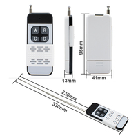 Télécommande de porte de garage 433 MHz à 4 boutons, code d'apprentissage 1527, contrôleur sans fil longue portée, émetteur 2CH pour interrupteur Tuya