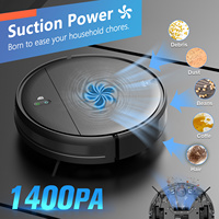 Teendow Smart Home Tuya App Balayage Robot Aspirateur Pet Friendly Intelligent Automatique Nettoyage Robot Vadrouille
