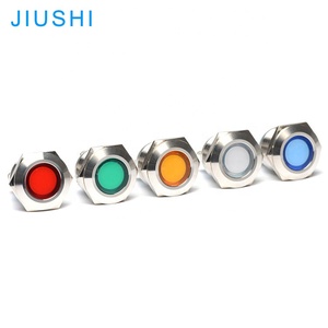 Kelly A19-CC wasserdichte LED-Anzeige aus Metall 24 v220v Montage loch 19mm Licht Kontroll leuchte ROT GRÜN BLAU GELB WEISS JIUSHI Wenz - Product Image 2
