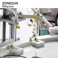 Ligne de production ZONESUN ZS-AFCL12 automatique avec pompe magnétique pour le remplissage, le bouchage et l'étiquetage d'huiles et liquides pour diffuseurs d'arômes à bâtonnets et parfums d'ambiance