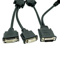 Adaptateur DMS-59 Pin Mâle vers Double Femelle DVI DMS 59 Pin