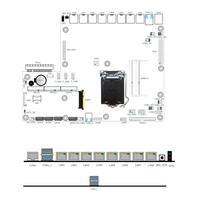 Firewall Pfsense 1U Barebone LGA 1150 (4e génération) avec processeur X86 Intel i3-4150, i5-4460, i7-4770, carte mère ITX B85 DDR3 et 8 ports LAN