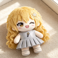 Peluche personnalisée, jouet en peluche, personnage de dessin animé, rembourrage en coton PP, certifié CE, vêtements pour filles, OEM, vente en gros, cadeau promotionnel, marque