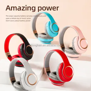 2024 Top Quality Multi-color Over Ear Headphones Adjustable Gaming Wireless Headphones Wireless Earphone